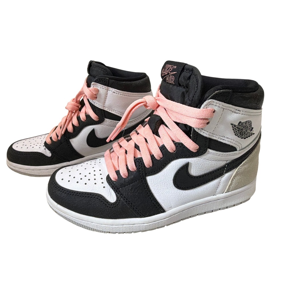 Nike Air Jordan 1 Retro High OG Stage Haze Bleached Coral 555088-108 Mens 5W 6.5
